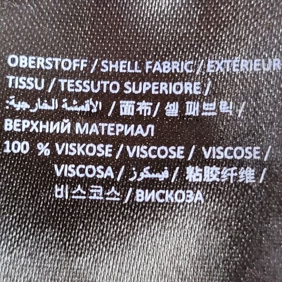 Dorothee Schumacher Black Floral Blouse Size Large (4) Viscose Fringed Back - Picture 8 of 13